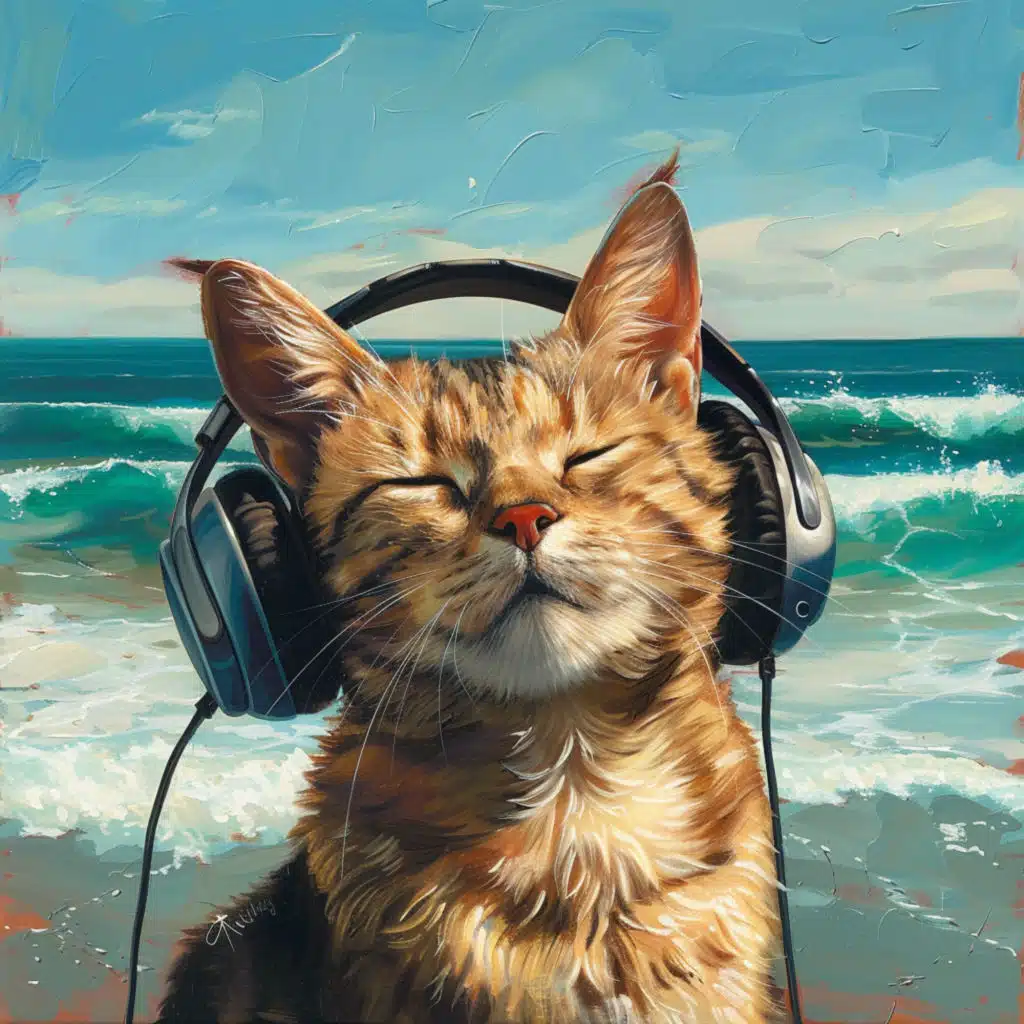 Whisker Waves: Cats Ocean Melodies