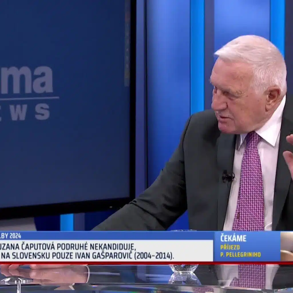 Klaus: Stydíme se za Fialu, říkal jsem na Slovensku. Varoval před českou povýšeností