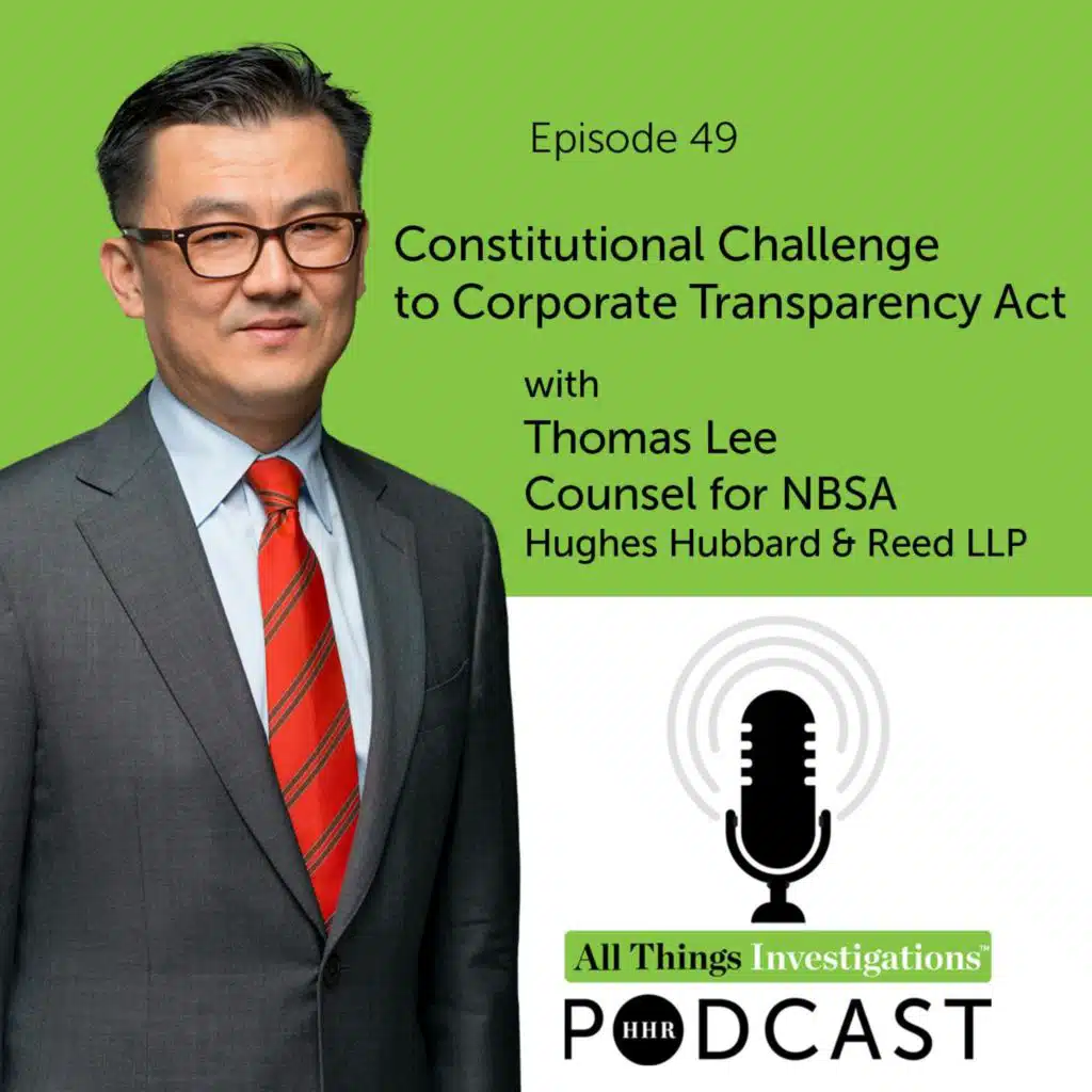 Constitutional Challenge to Corporate Transparency Act with Thomas Lee