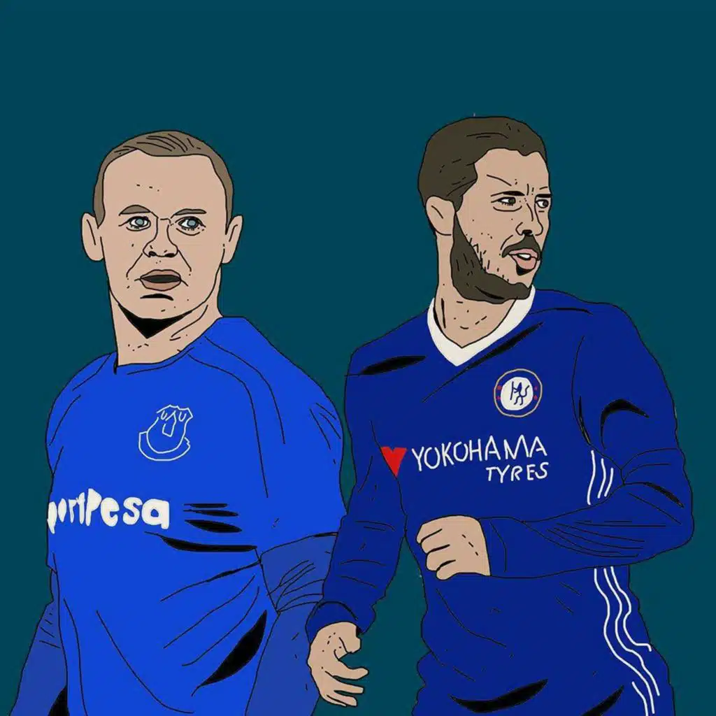Wayne Rooney And Eden Hazard