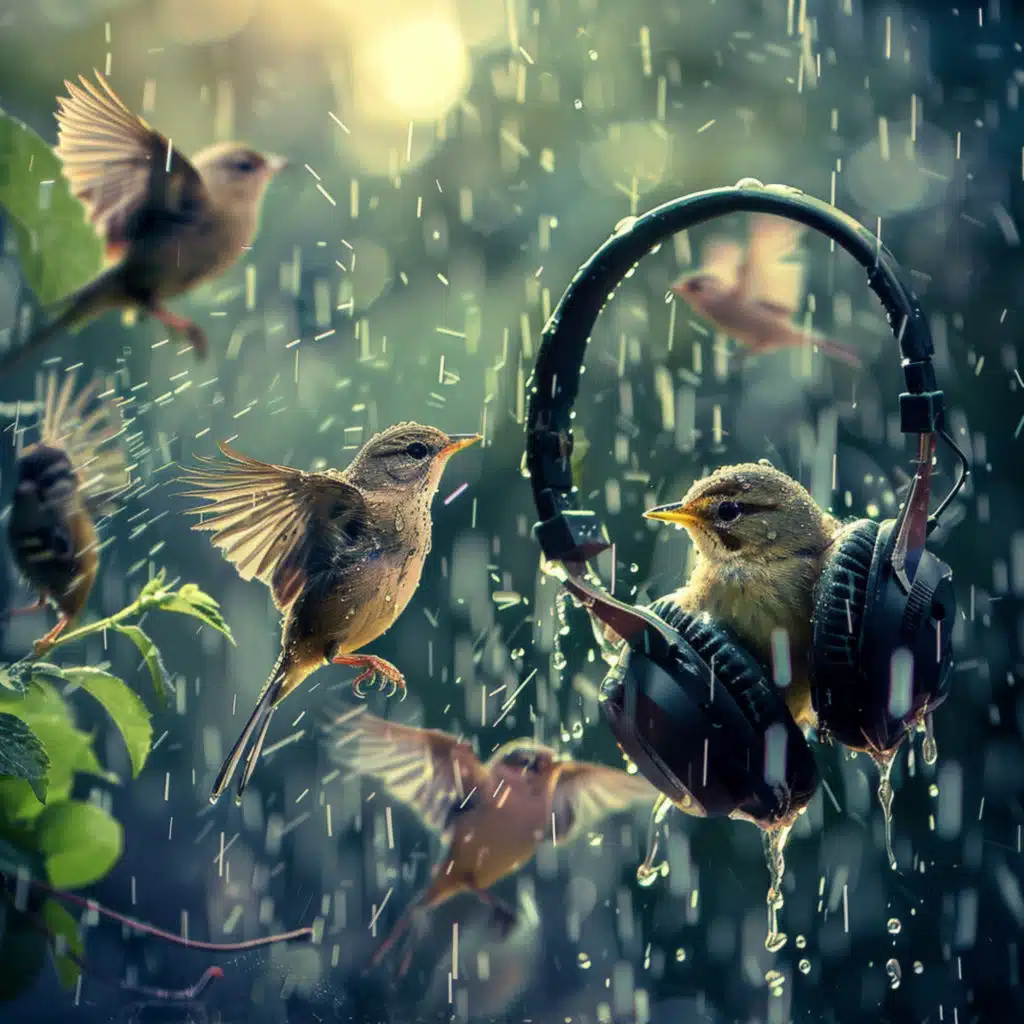 Spa Retreat: Binaural Birds and Rain Harmony - 92 88 Hz