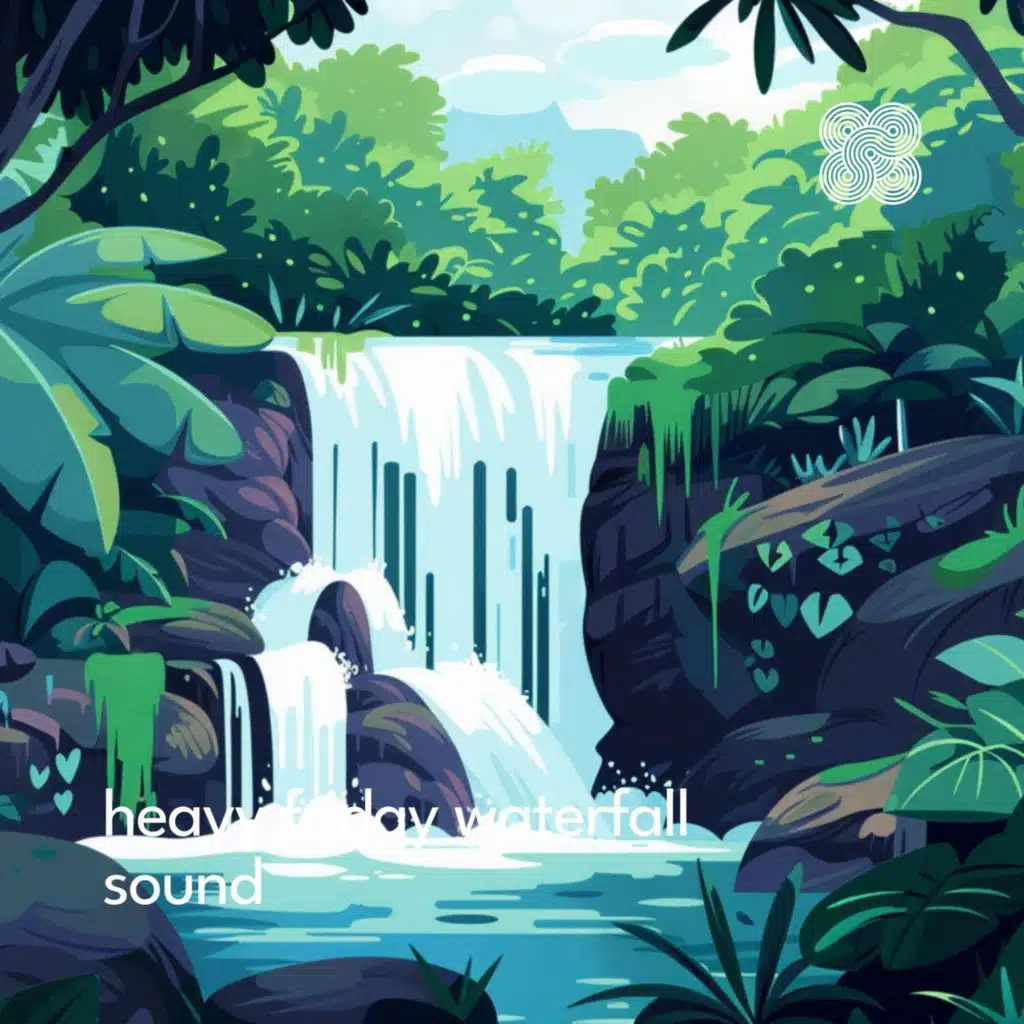 Peaceful Waterfall Downpour