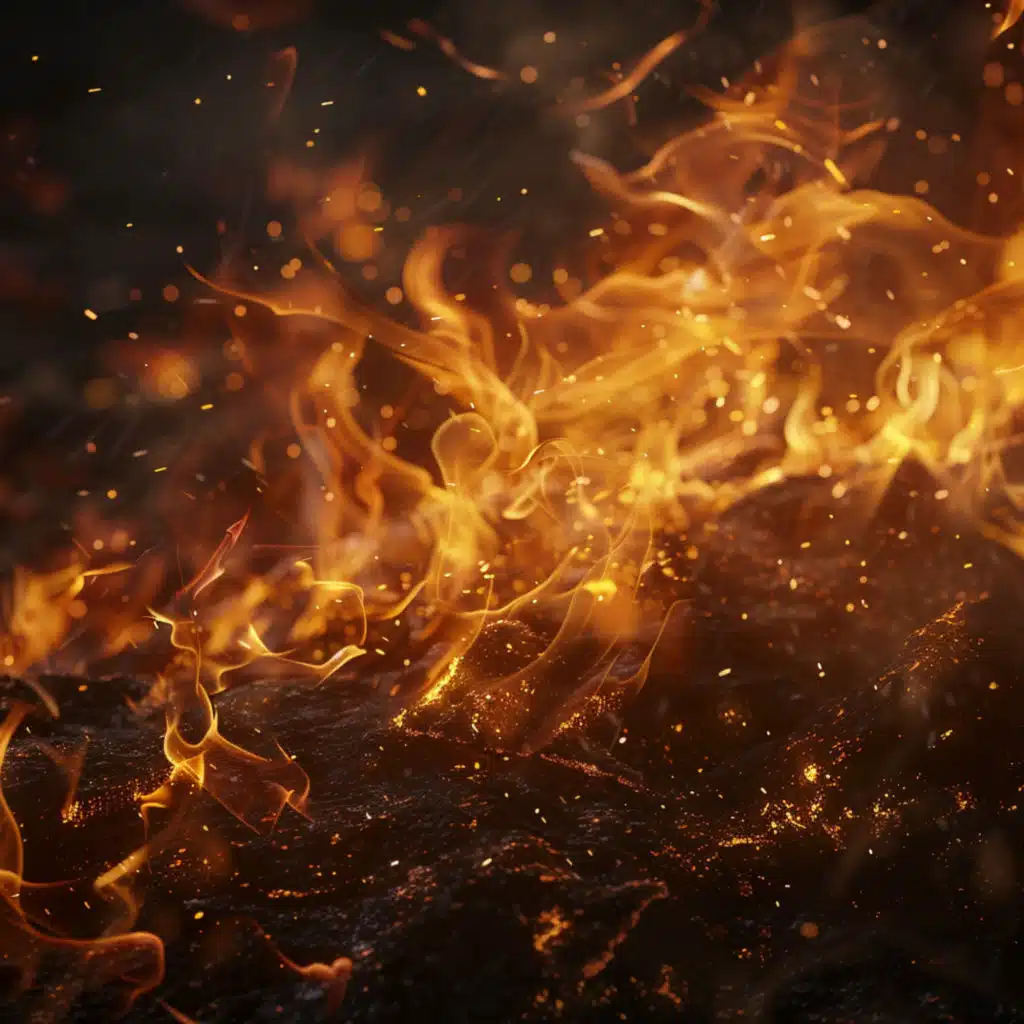 Soothing Fireplace: Relaxation and Warmth