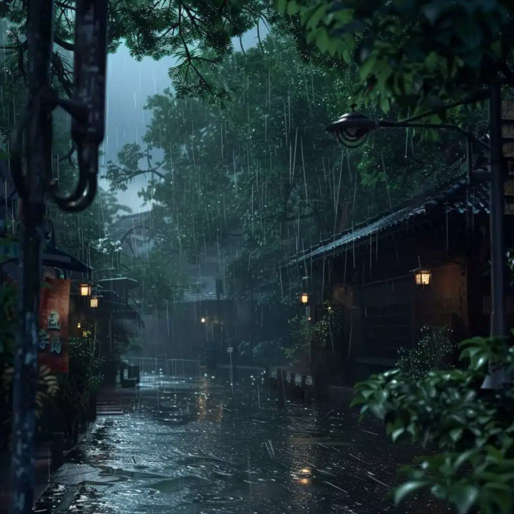 Zen in the Rain's Rhythm