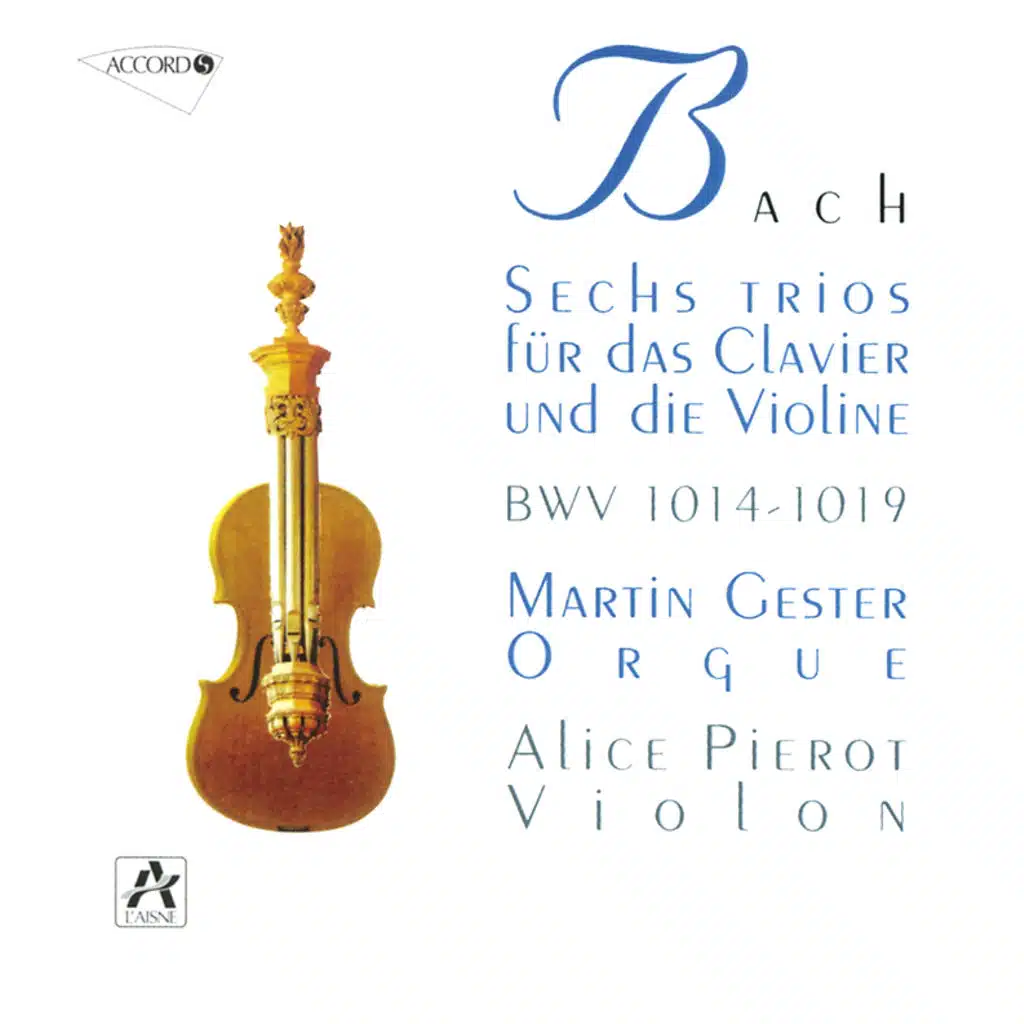 J.S. Bach: 6 Sonates Pour Violon Et Orgue