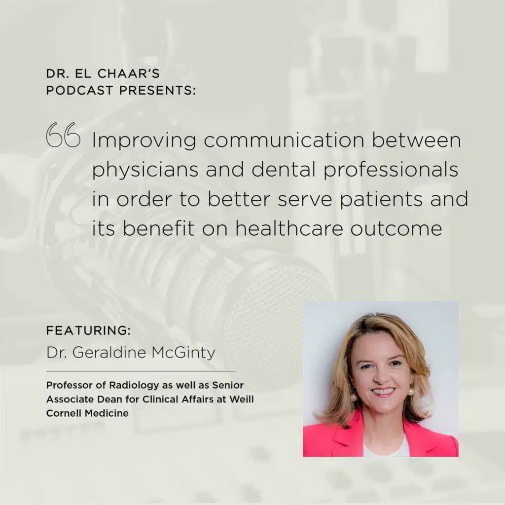 Interview with Dr. Mc Ginty on Improving communication between physicians and dental professionals to better serve patients and its benefit on healthcare outcome.