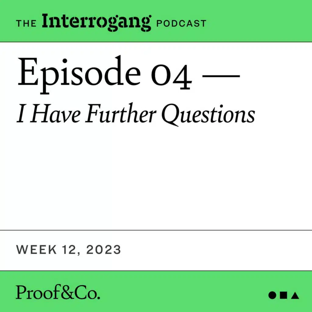 Week 12 - I Have Further Questions