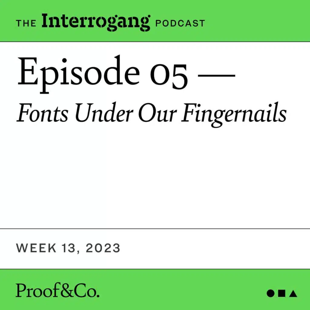 Week 13 - Fonts Under Our Fingernails