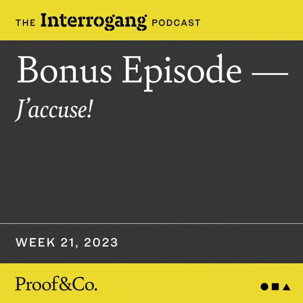Bonus 05 - J'accuse!