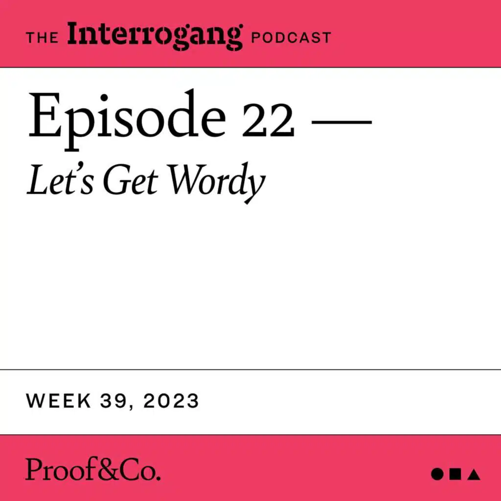 Week 39 - Let's Get Wordy