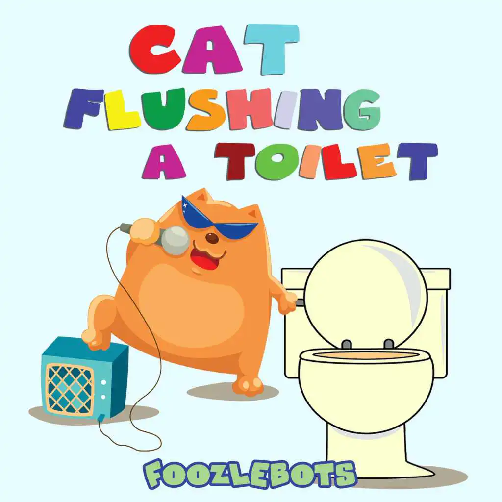 Cat Flushing a Toilet