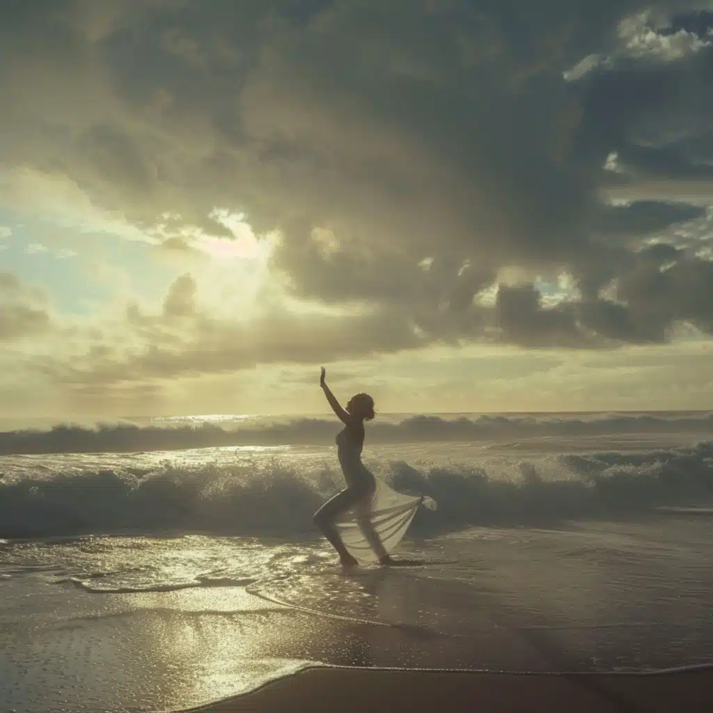 Noche Calmada En El Océano: Ambientación Reconfortante Con Olas Relajantes