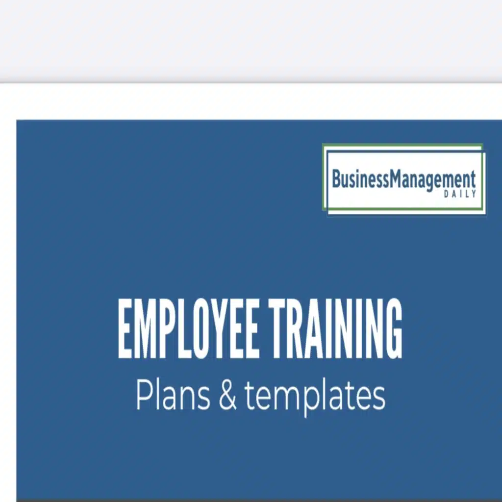 Employee Training: Plans & Templates 1
