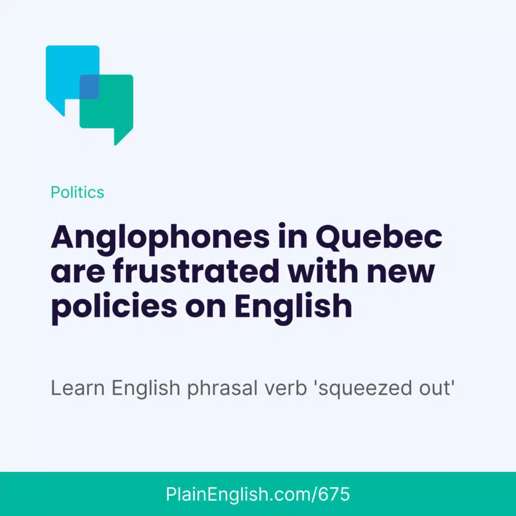 Quebec is squeezing Montreal's English speakers (Squeezed out)