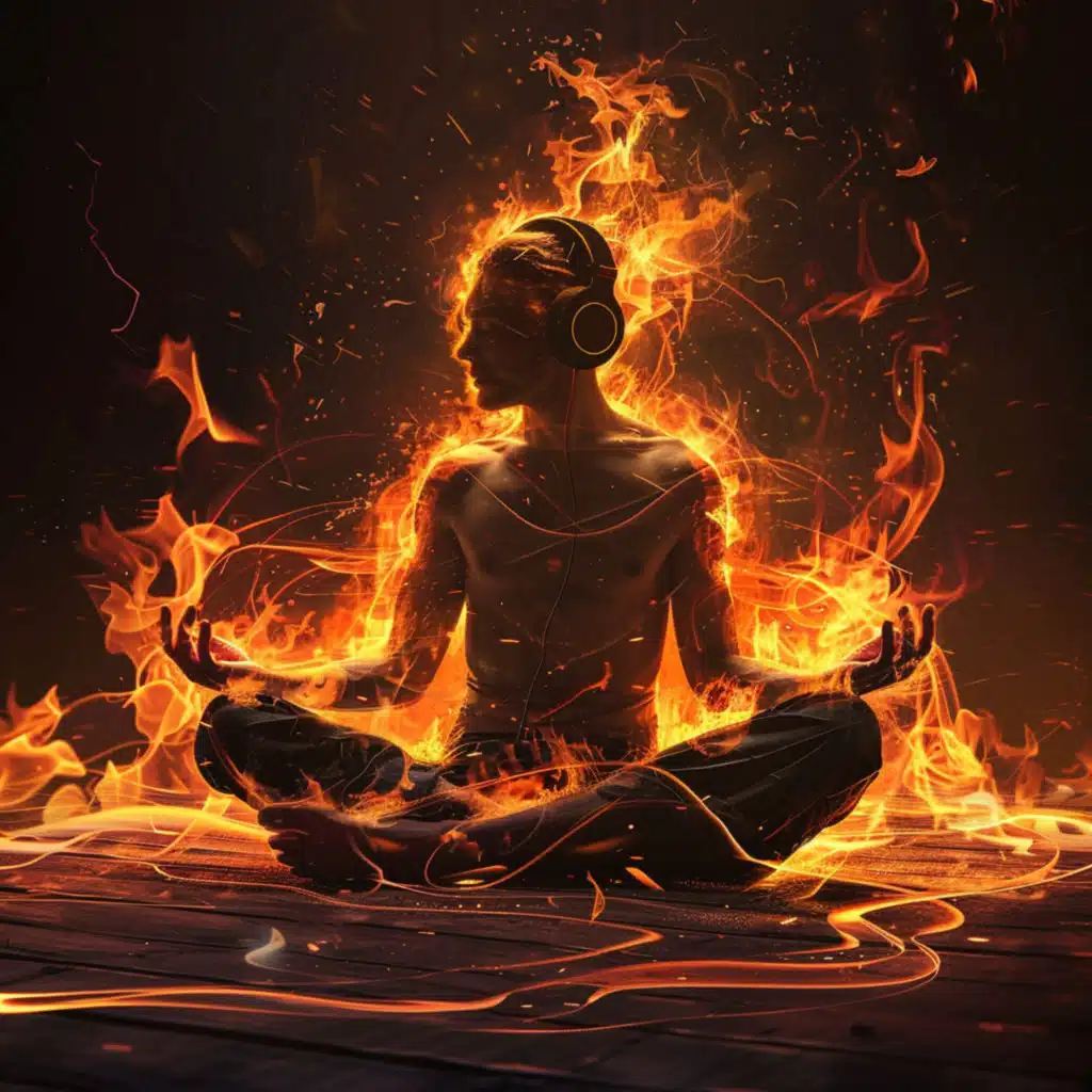 Fire Relaxation Melody: Soothing Flames