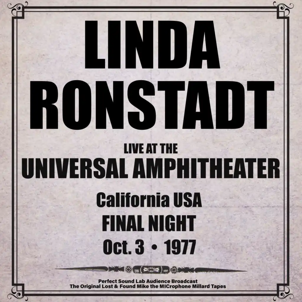Universal Amphitheatre, LA, USA - 3rd October 1977 (Live From Universal Amphitheatre, LA)