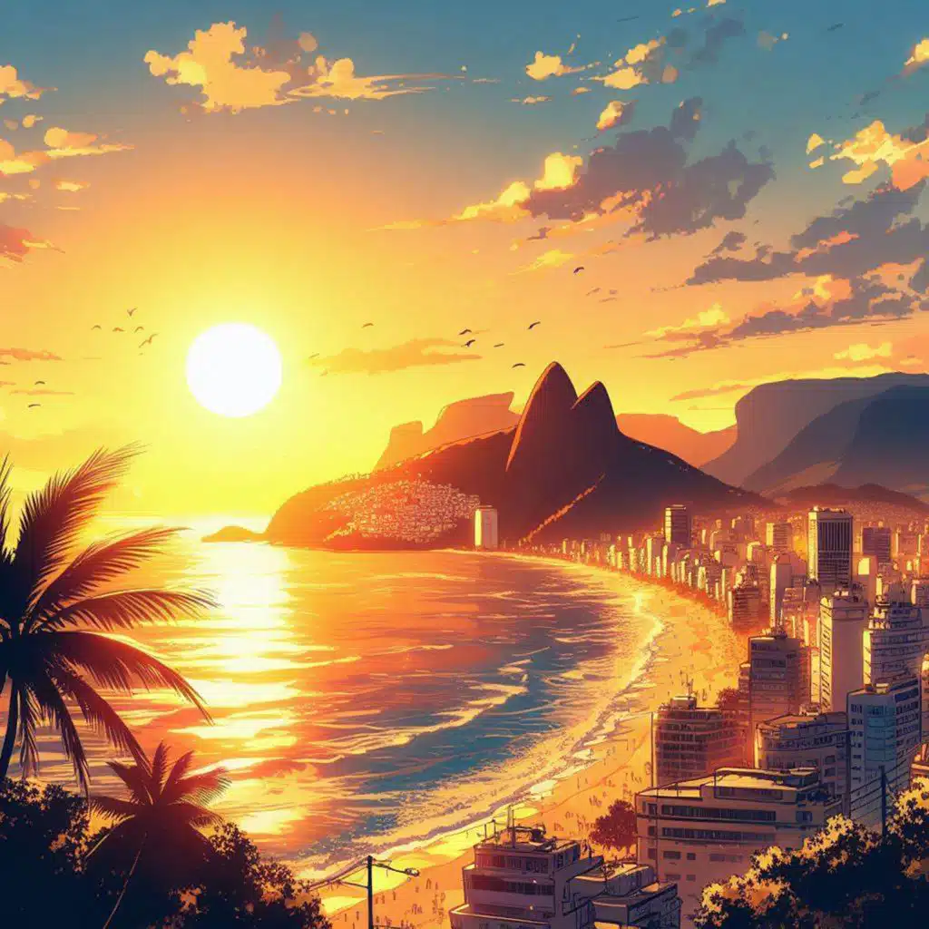 Sunset Over Ipanema