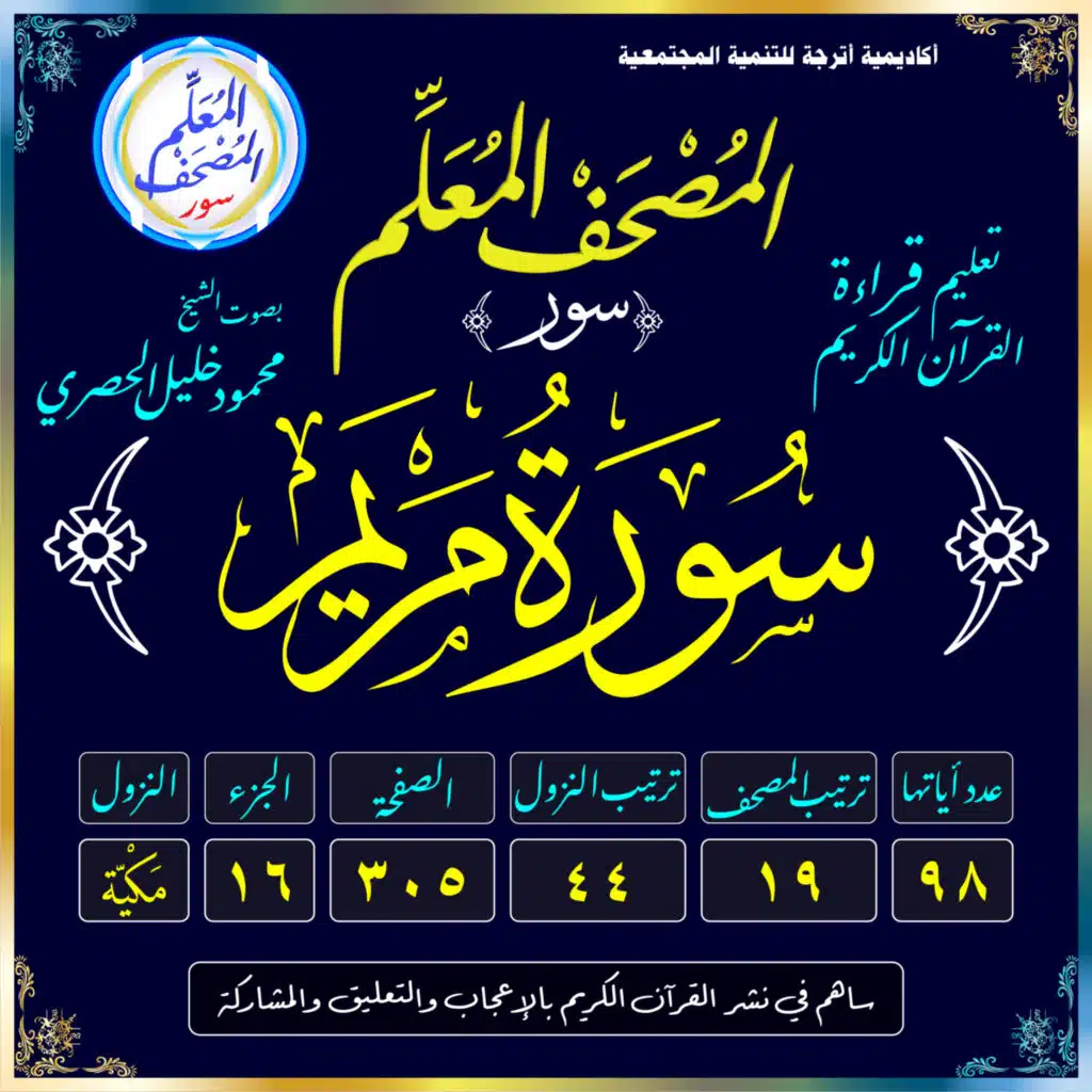 (019) سُورَةُ مَرْيَم