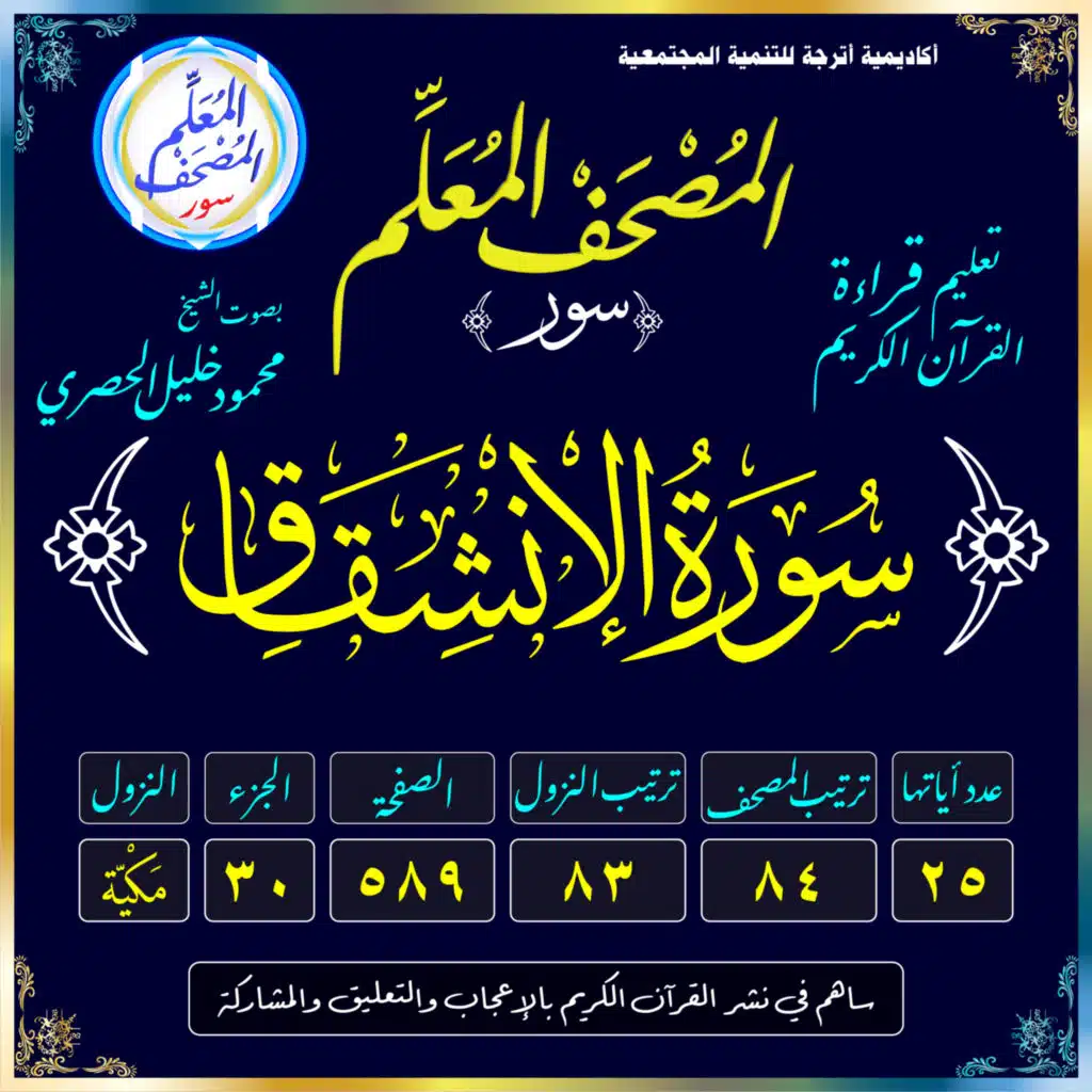 (084) سُورَةُ الانشِقَاقِ