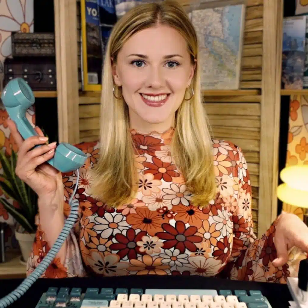 Retro Hotel Check-in ASMR ☎️🛎️