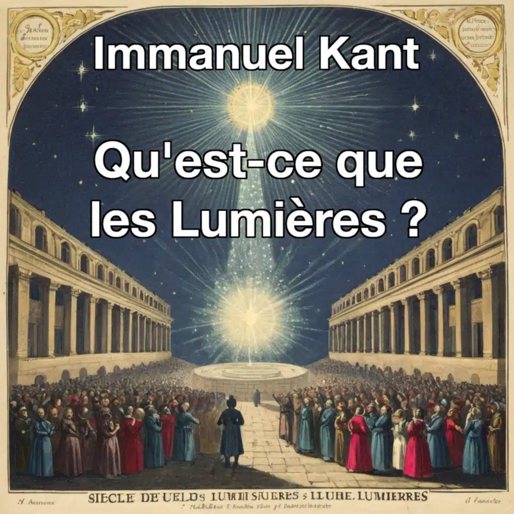 Qu'est-ce que les Lumières ?, Emmanuel Kant - Livre audio