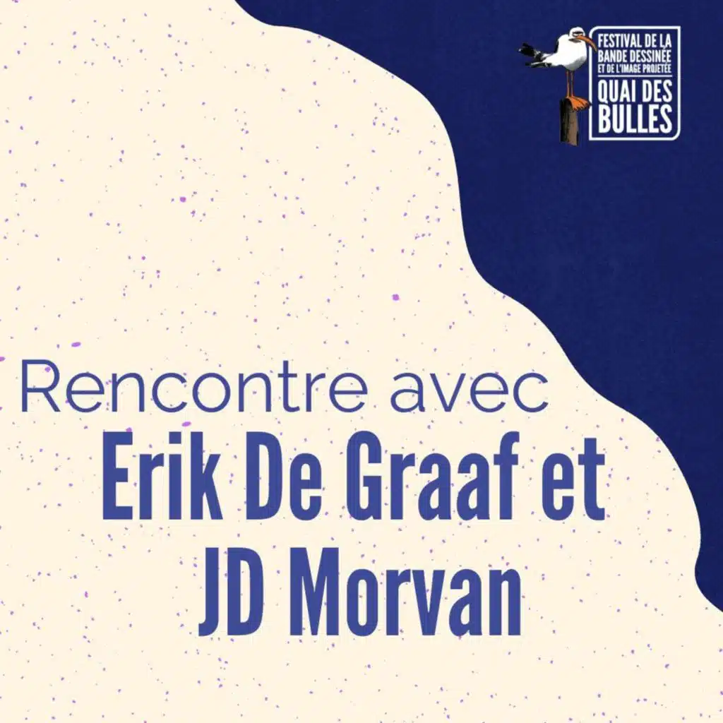 Rencontre entre Erik De Graaf, ambassadeur de la BD néerlandaise et JD Morvan, auteur français