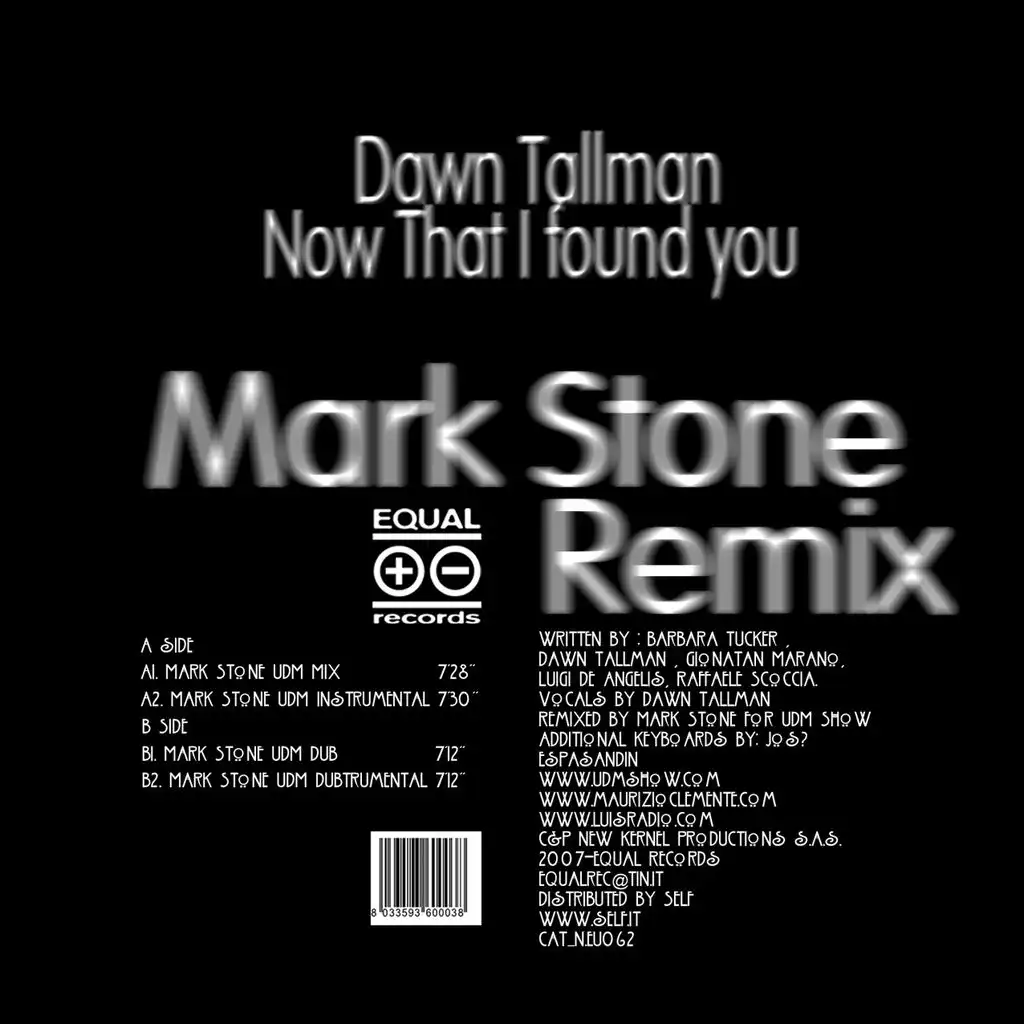 Now That I Found You (Mark Stone UDM Dub)