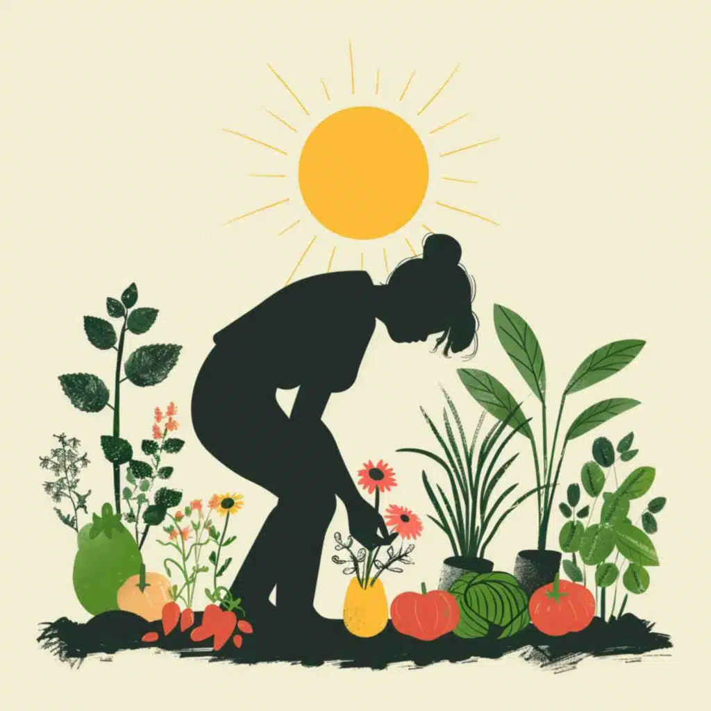2608: Why Gardening Is Good For Your Health by Leah Harvath with AndieThueson.com on Growing Your Own Food