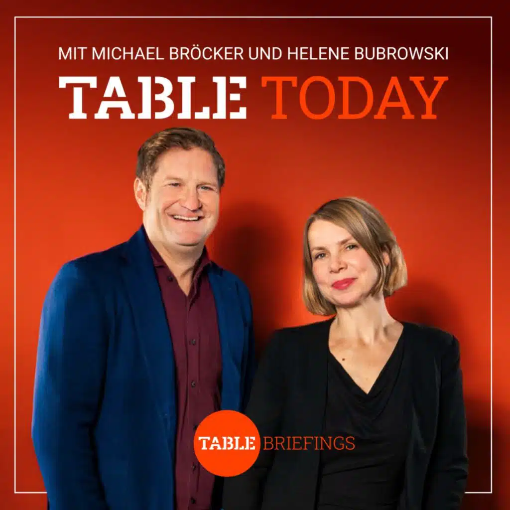 Table Today - mit Michael Bröcker und Helene Bubrowski