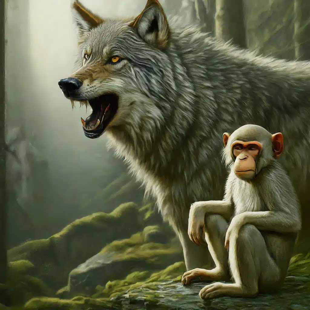 Wolf & Monkey (తోడేలు - కోతి) - Telugu Stories for Kids