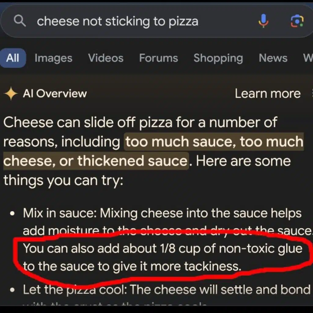 I'll Have My Glue on the Side