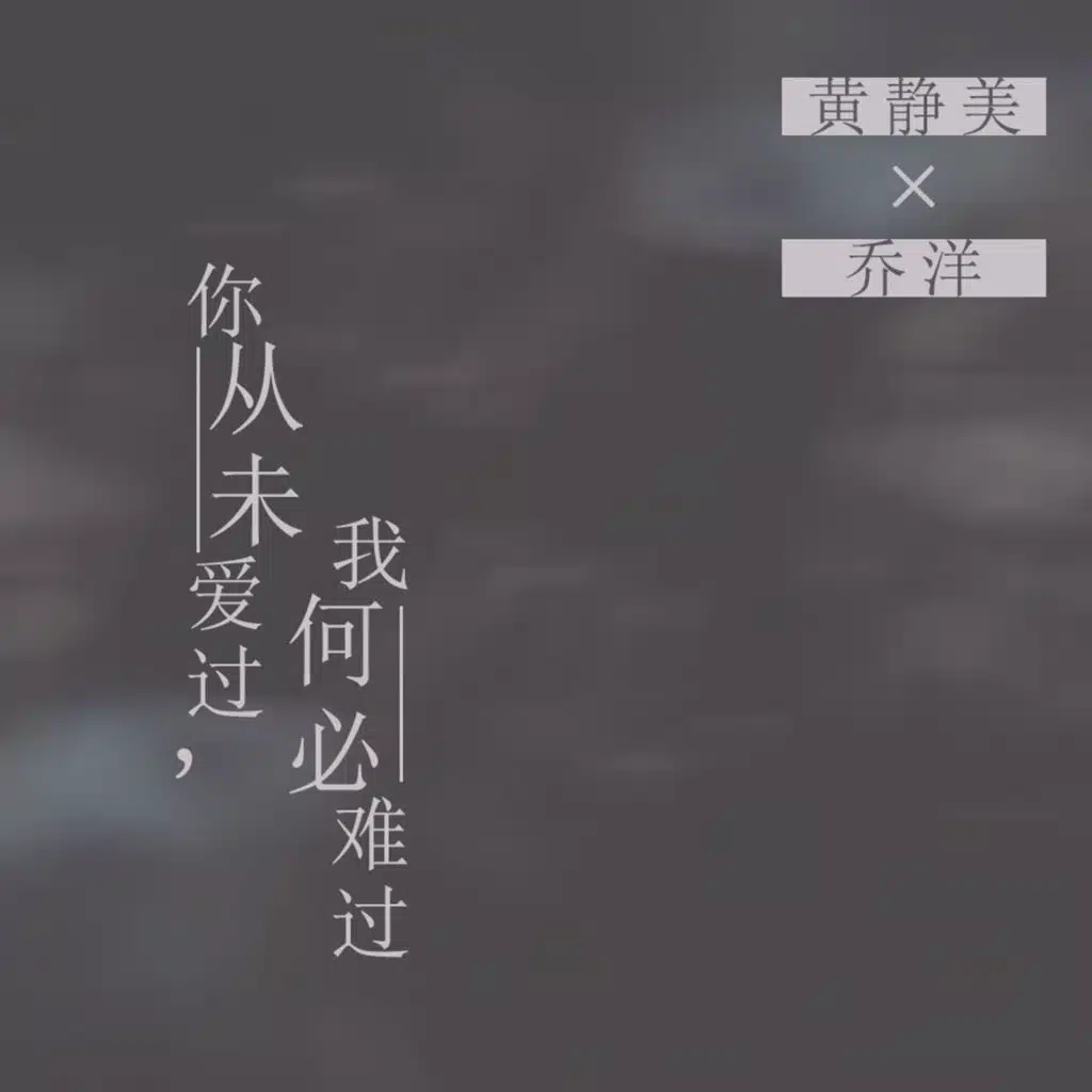 你从未爱过，我何必难过