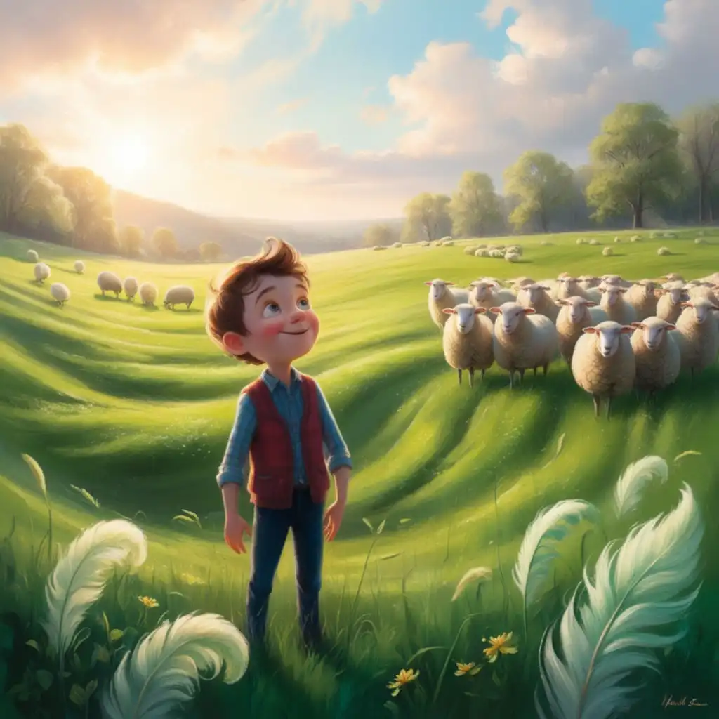 The Boy in front of the Meadow