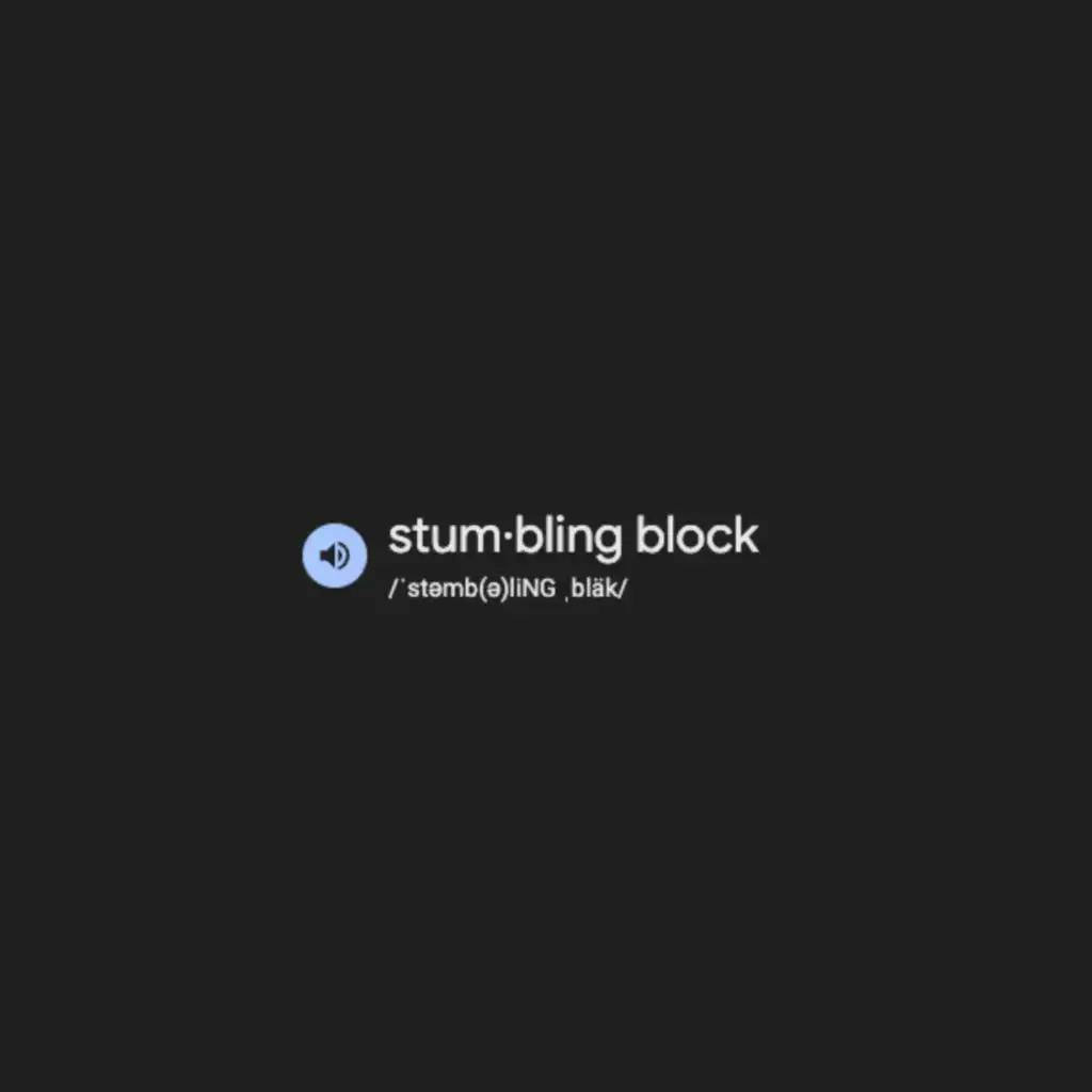 stumbling block