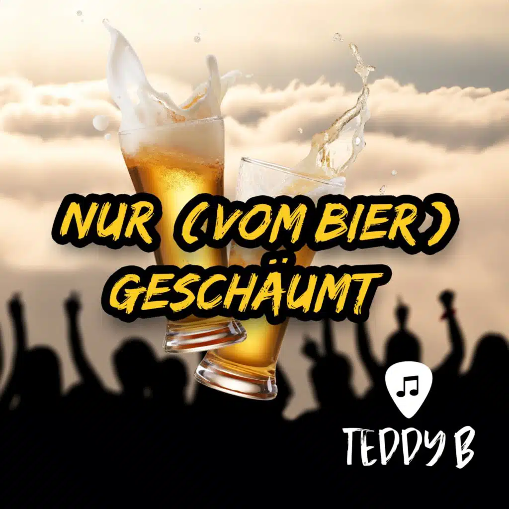 Nur (vom Bier) geschäumt