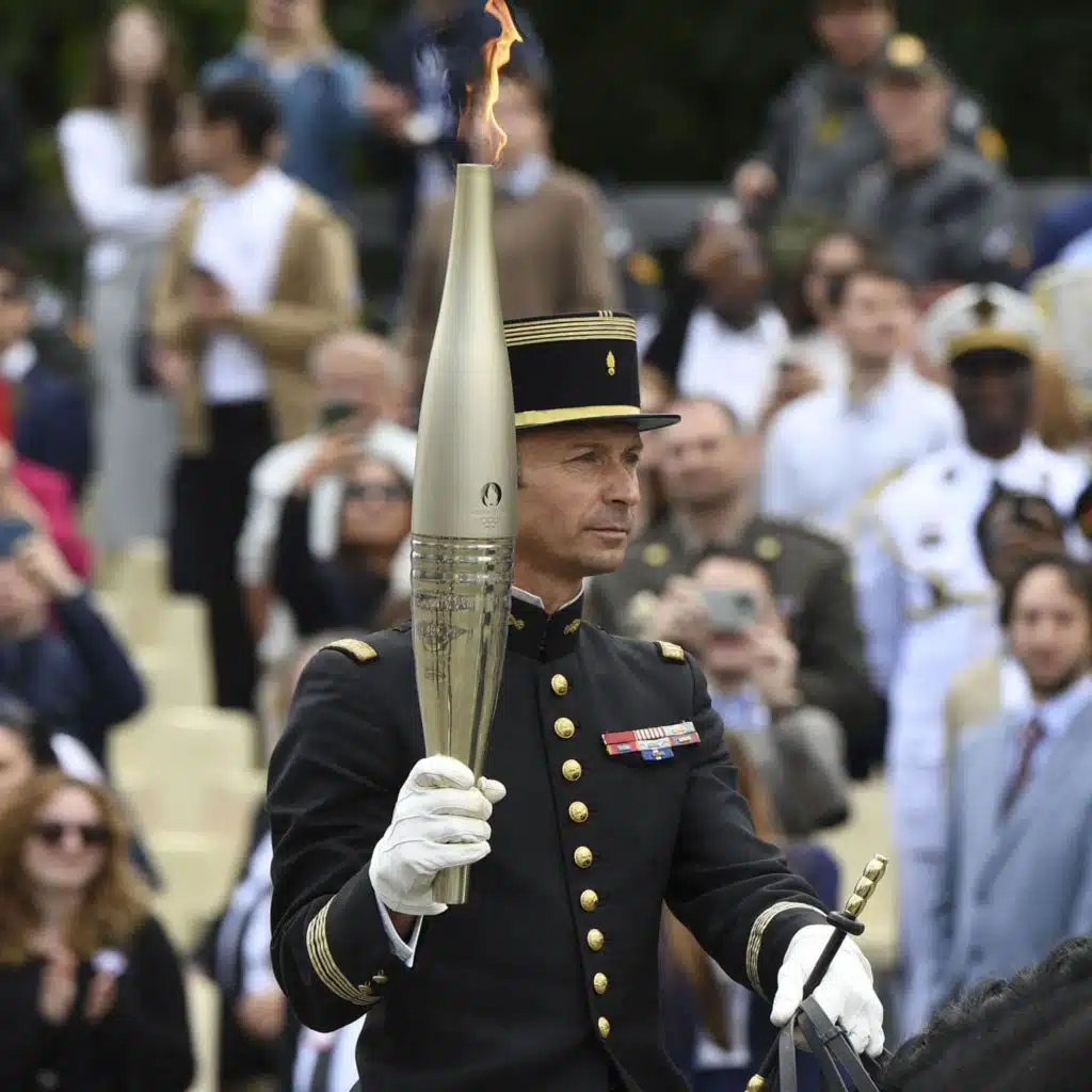 Olympic flame arrives in Paris on France's National Day