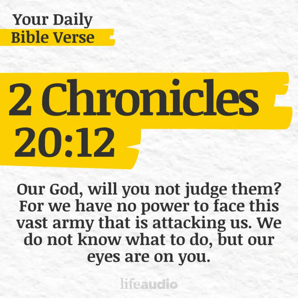 A Powerful Prayer in Times of Crisis (2 Chronicles 20:12)