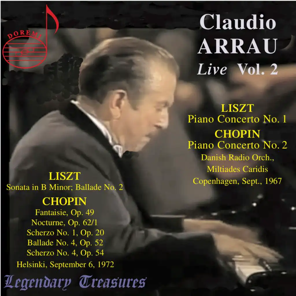 Claudio Arrau (piano). Philharmonia Orchestra, Alceo Galliera (conductor)