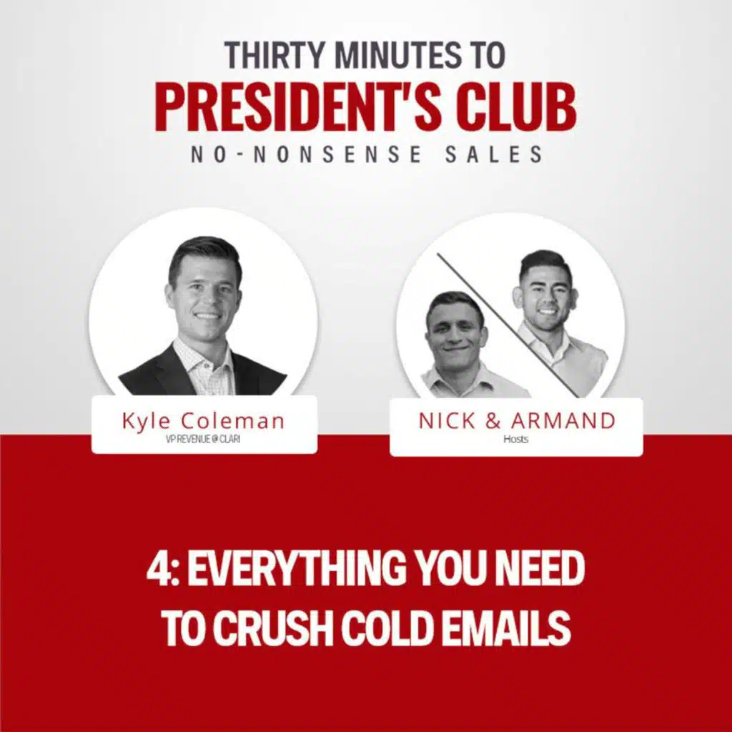 #4 - Everything you need to crush cold emails (Kyle Coleman, VP Revenue @ Clari)