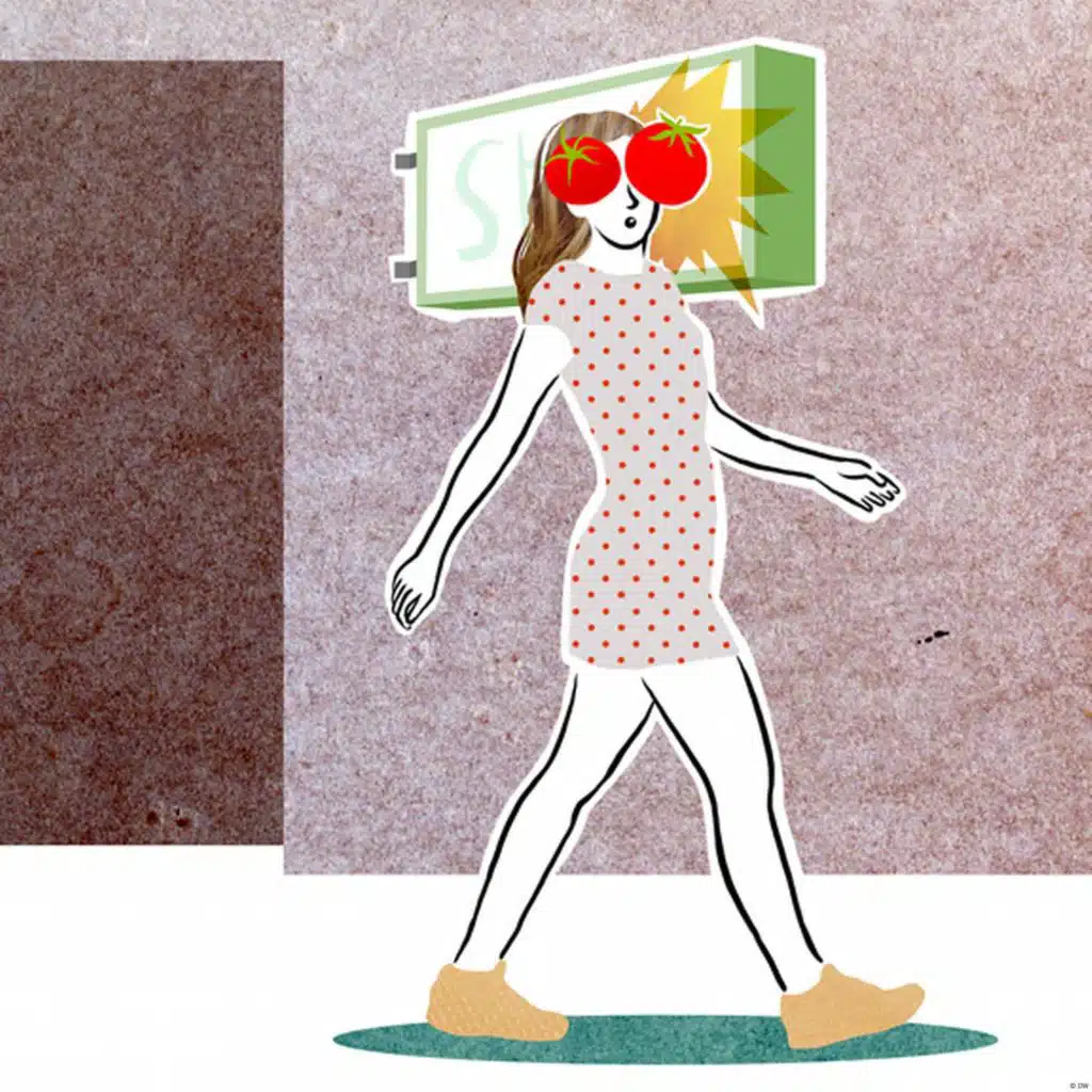 Tomaten auf den Augen haben