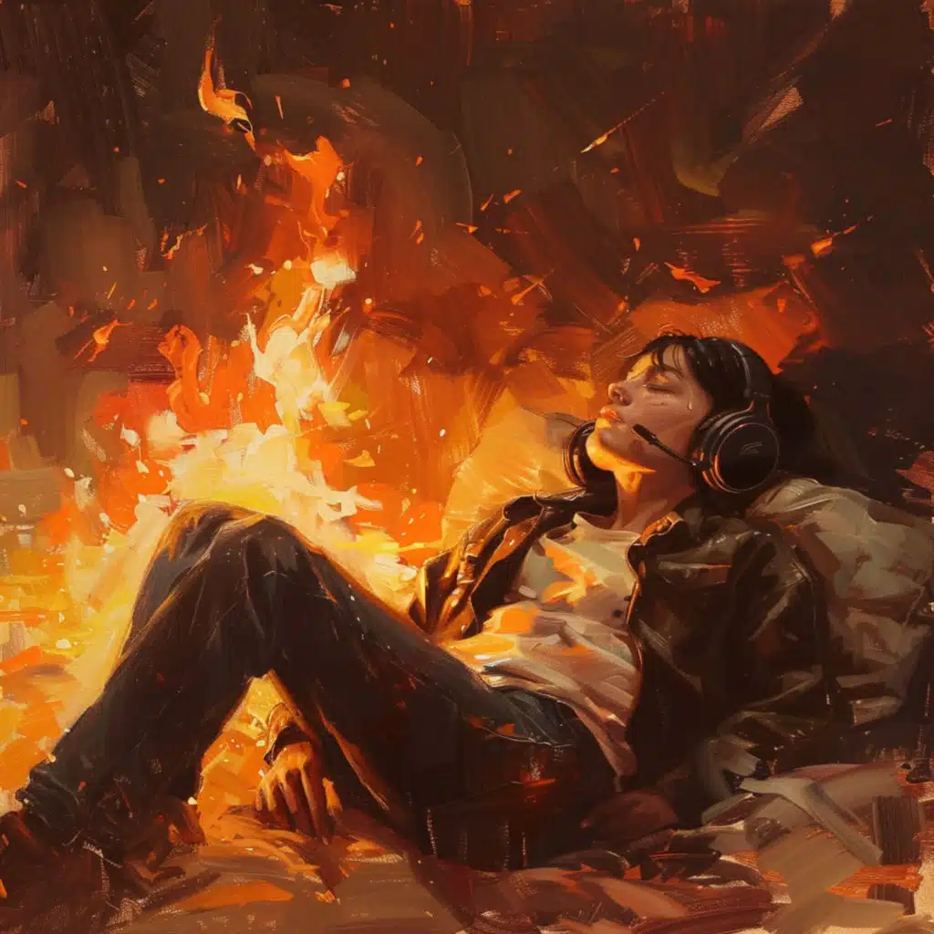 Fire Sleep Harmony: Restful Flames