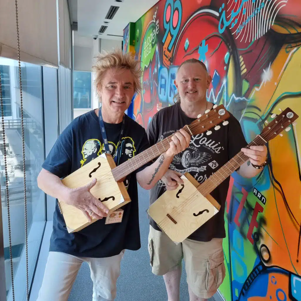 Kel and I made a guitar!