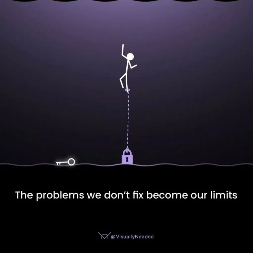 the problems we don't fix become our limits | islamic feelings