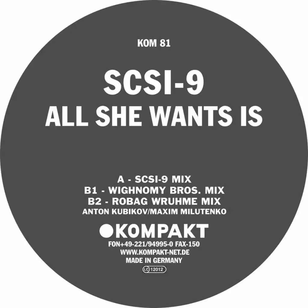 All She Wants Is (Scsi-9 Mix)