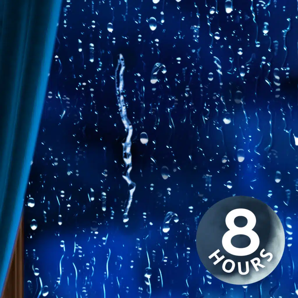 Rain Sounds for Sleep | Rain on Window with Heater Fan 8 Hours