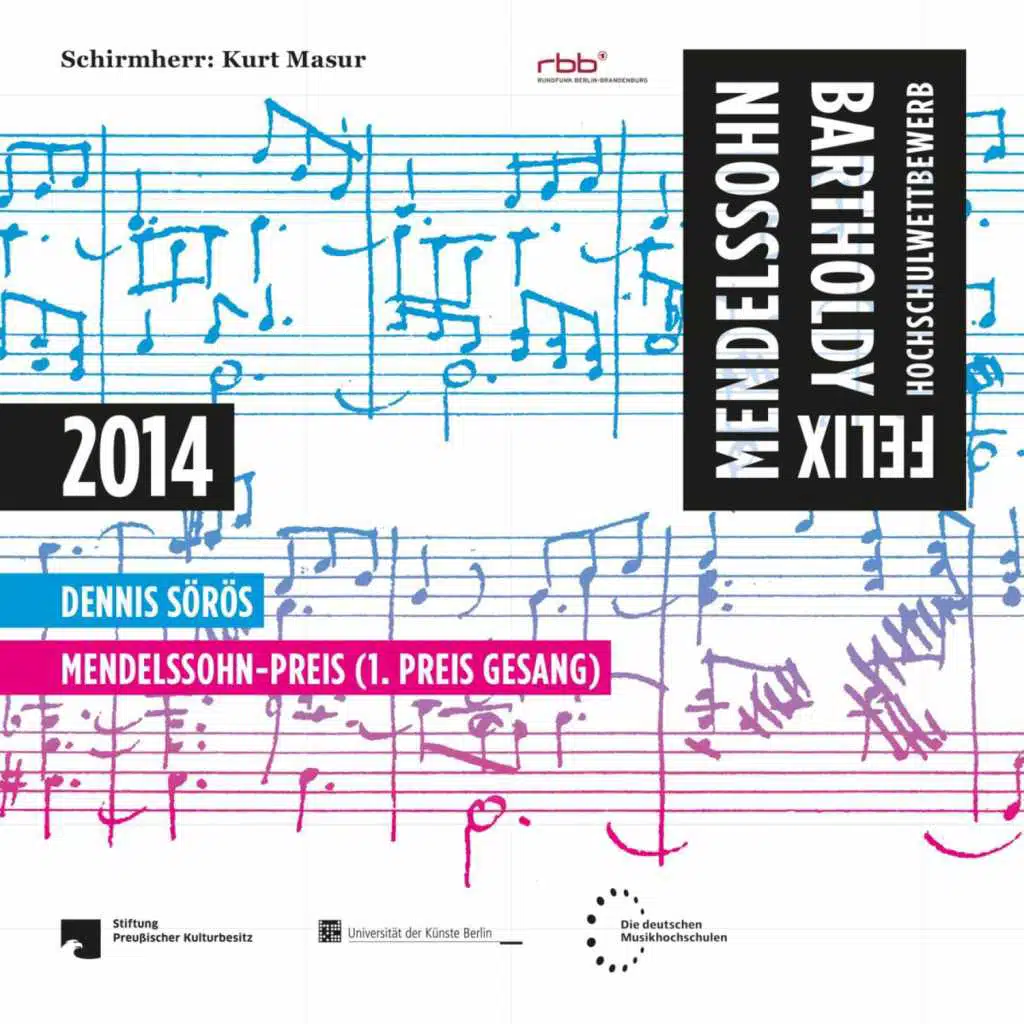 Schubert, Händel, Mendelssohn-Bartholdy & Mozart: FMBHW 2014 - Mendelssohn-Preis (1. Preis Gesang)