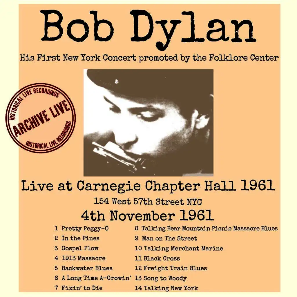 Live At Carnegie Chapter Hall 1961