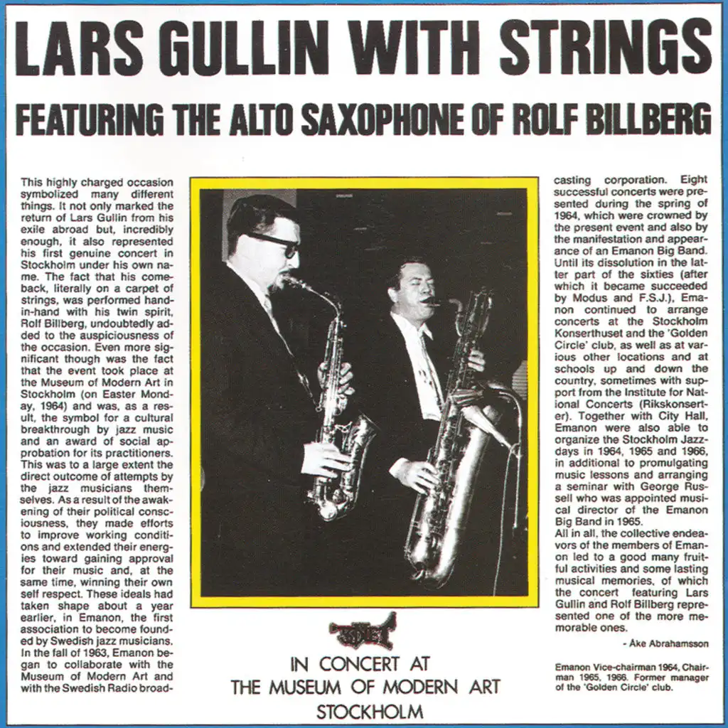 Lars Gullin With Strings