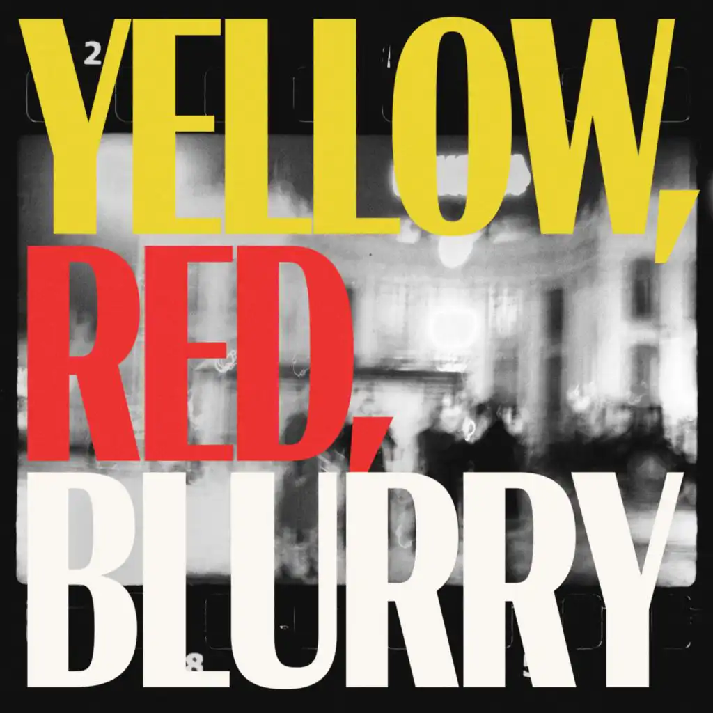 yellow, red, blurry