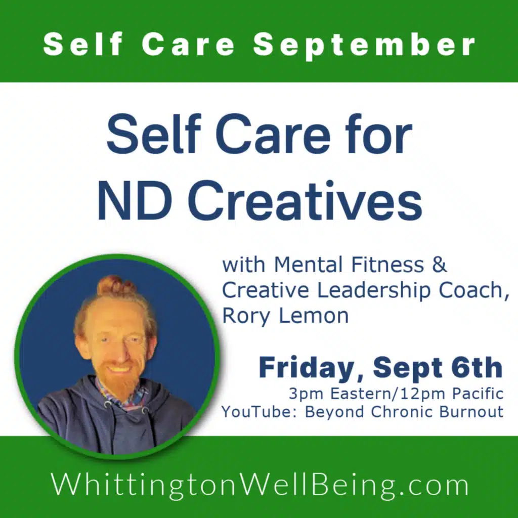 166- Sustainable Success: Self Care for Neurodivergent Creatives with Rory Lemon